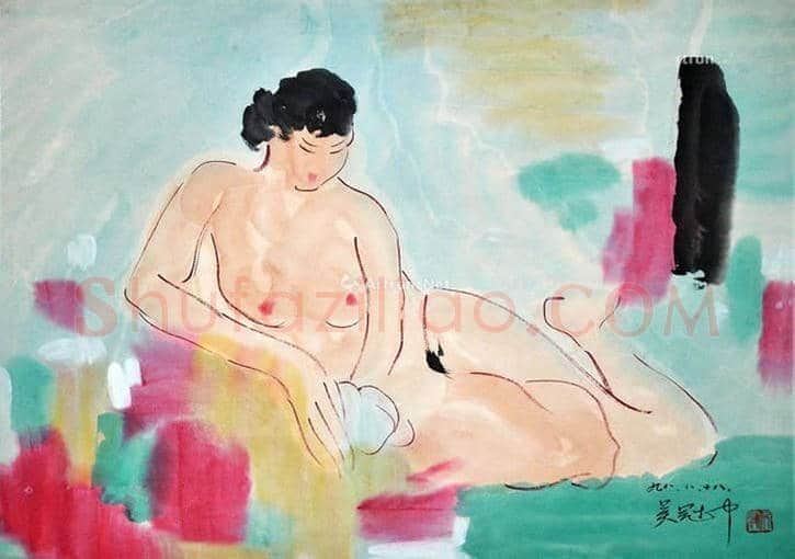 吴冠中人体绘画拍卖及欣赏 | 书画资料