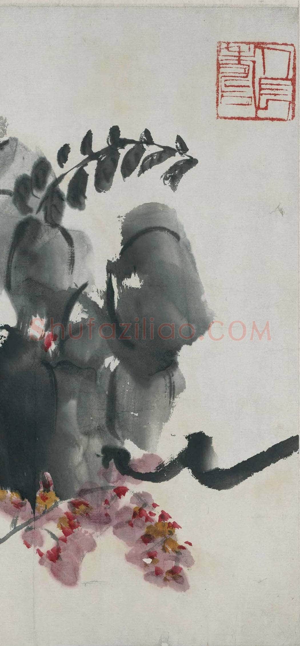 齐白石《折枝花卉长卷》 图赏 | 著名国画图片