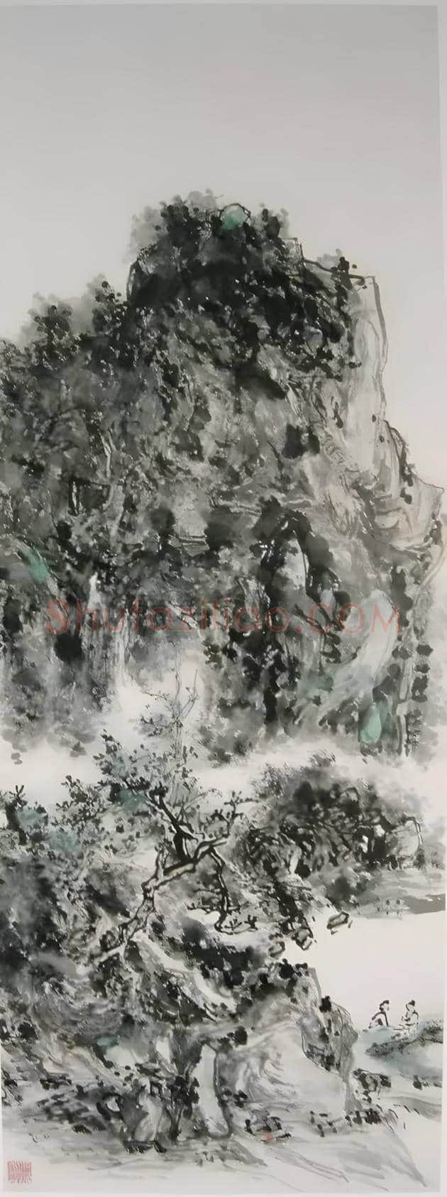 黄宾虹绘画技法丨对积墨表现技法的极致追求 | 书画文摘