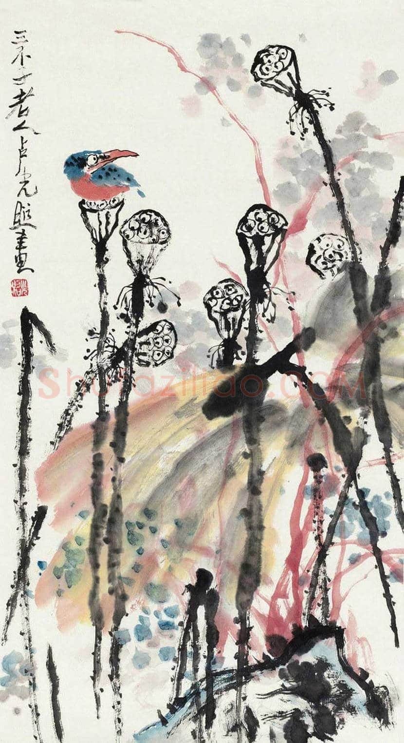 卢光照国画荷花作品欣赏 | 书画学堂