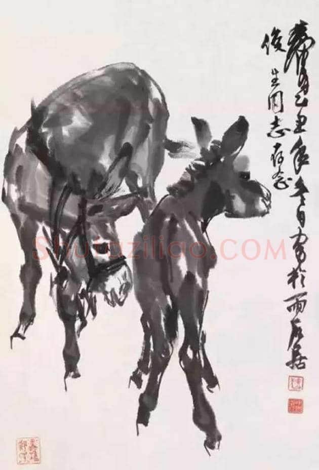 黄胄不但擅长画驴，也擅画狗 | 书画资料
