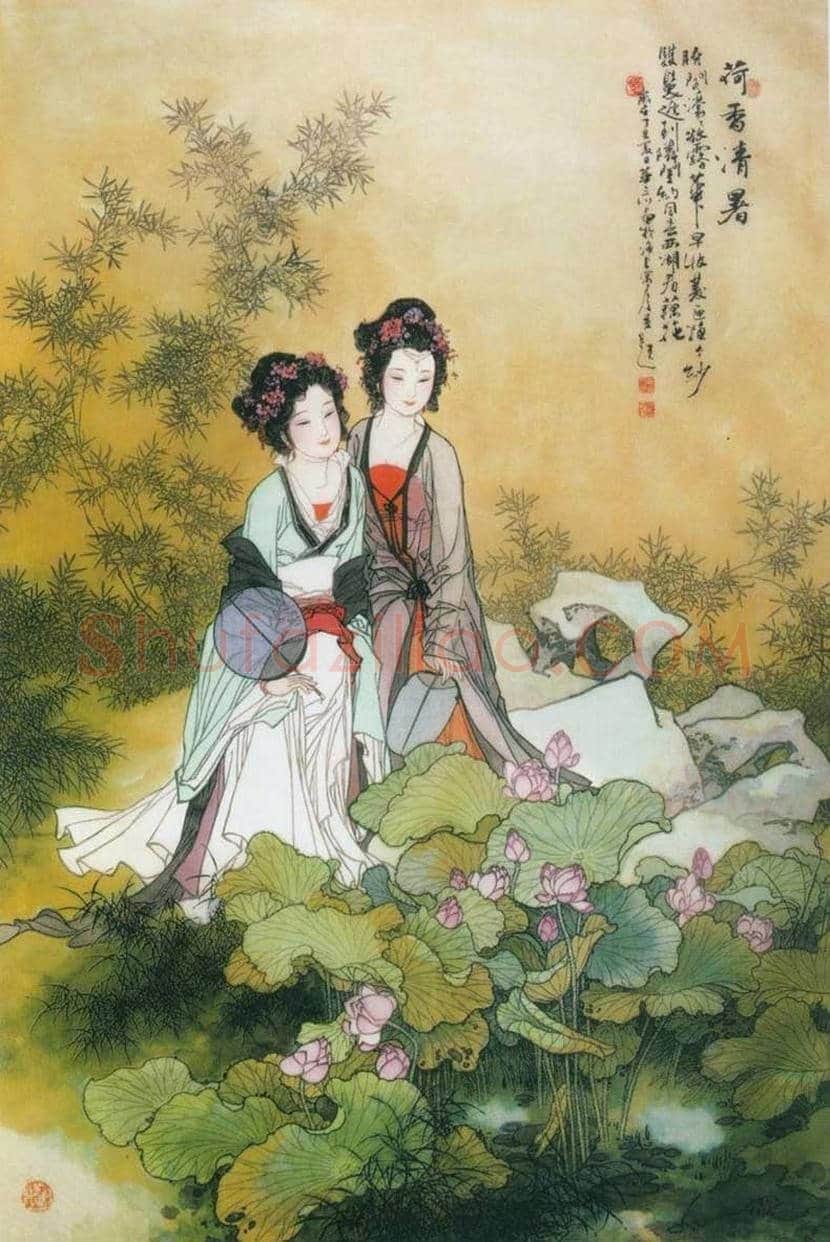 华三川工笔仕女作品欣赏 | 书画科普