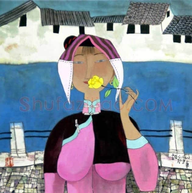 胡永凯作品欣赏-美人依旧 | 书画文摘