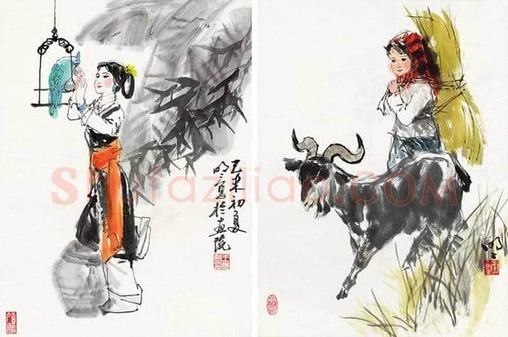 王明明人物画之时装人物少女篇 | 书画百科