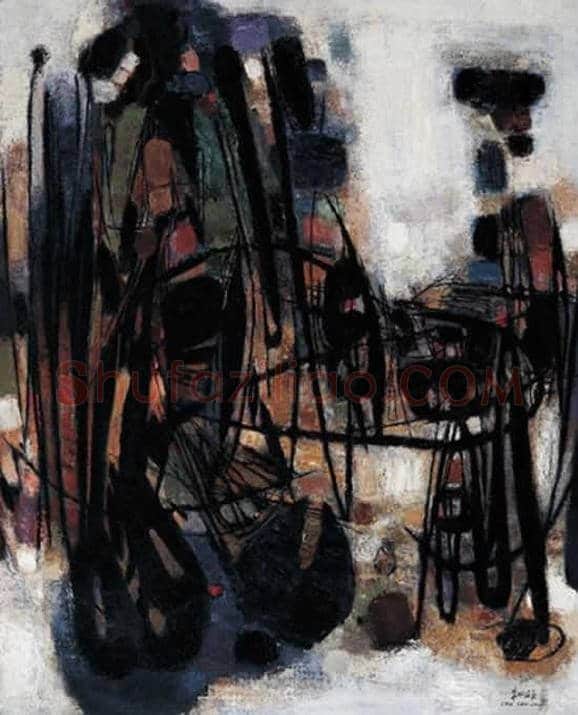 朱德群(1951-2004期间)作品欣赏 | 书画百科