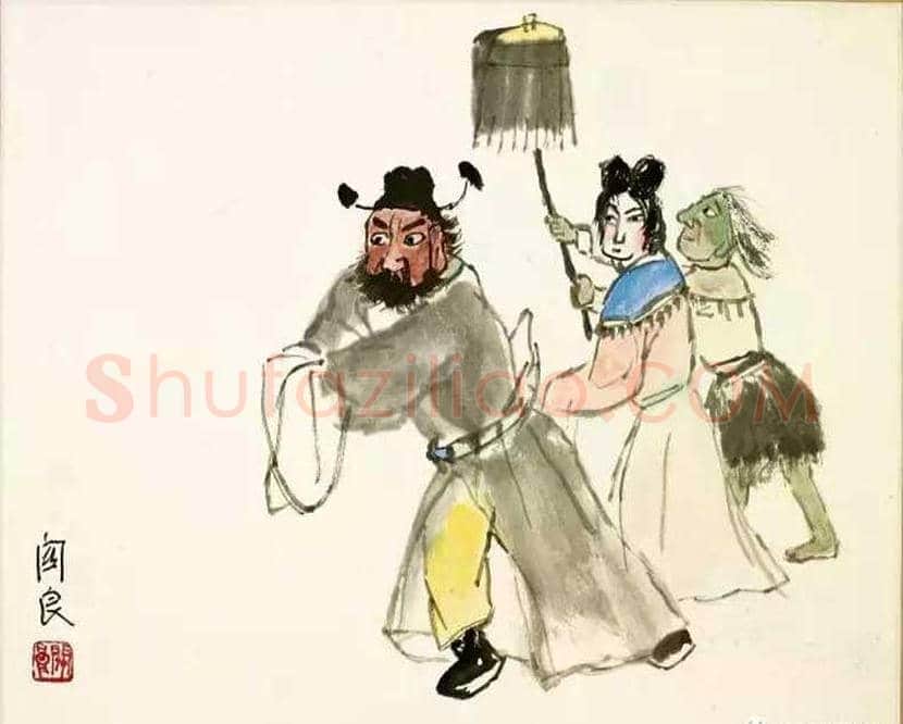 关良戏曲人物画作品欣赏 | 书画讲解