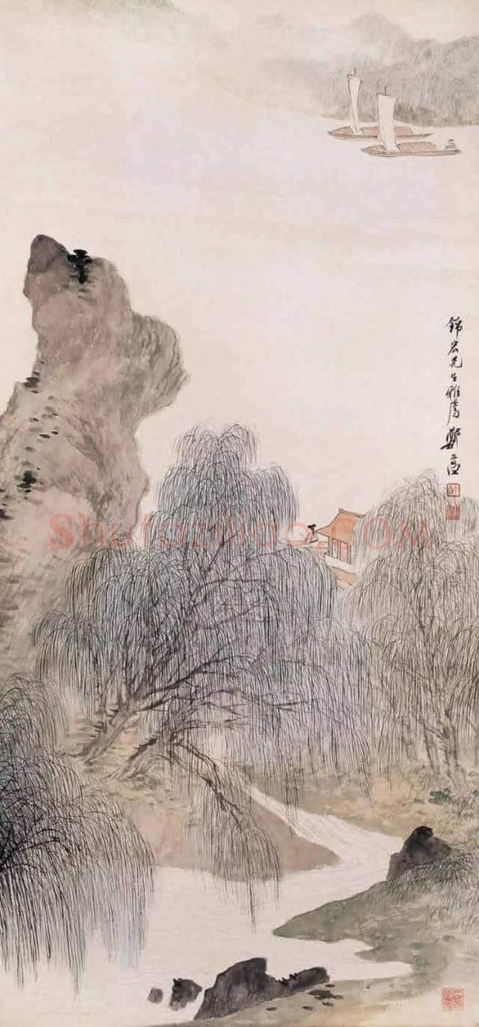 郑午昌画笔下的杨柳 | 书画文摘