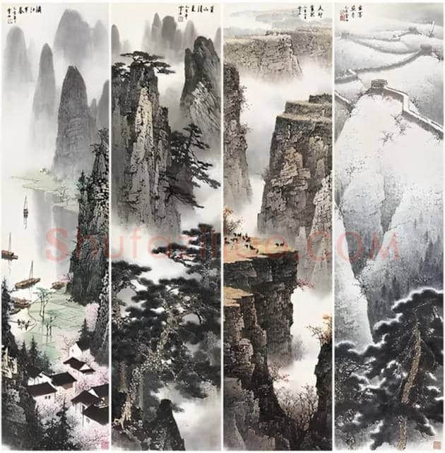 白雪石山水画《漓江之春》 | 国画赏析