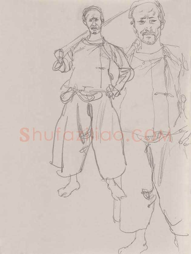 何家英速写集高清图片 | 书画资料