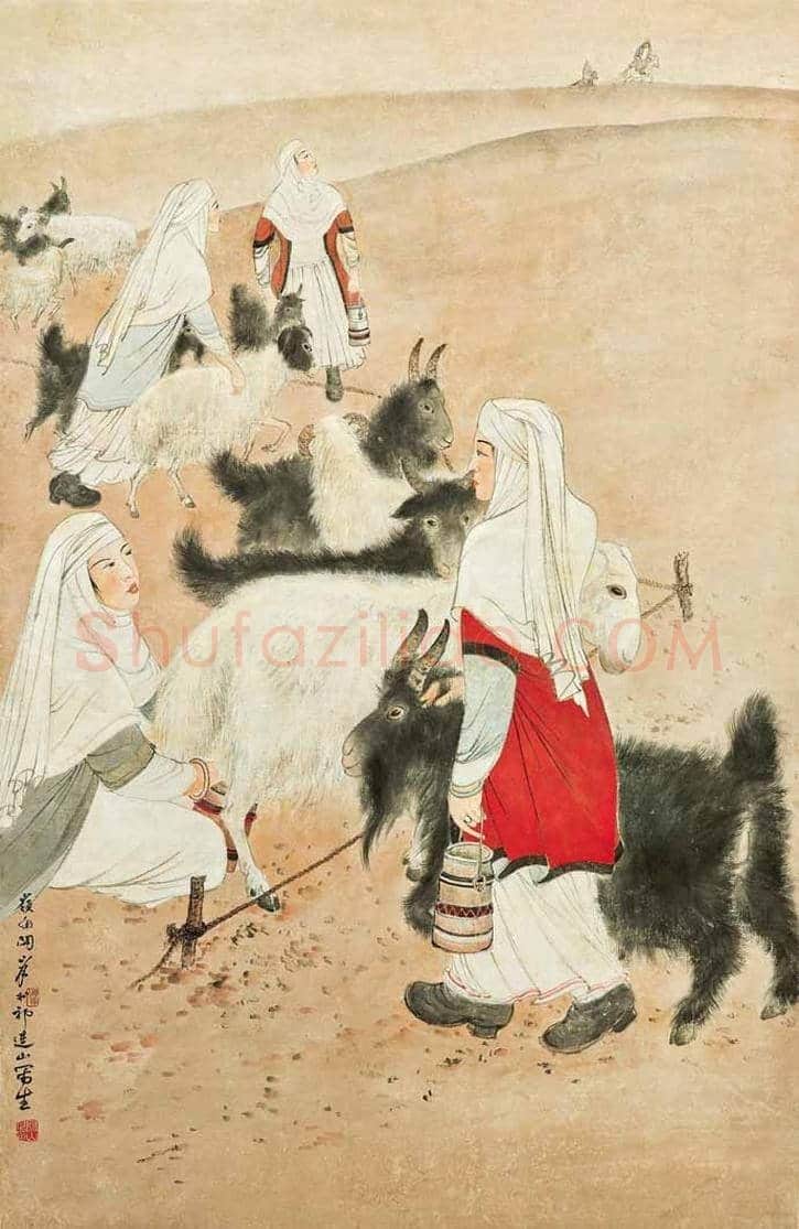 关山月人物画欣赏及拍卖 | 书画文摘
