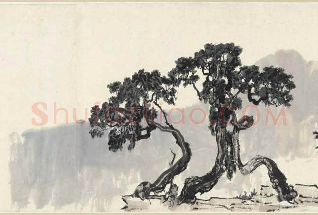 徐悲鸿手卷《春山驴背图》欣赏 | 书画百科