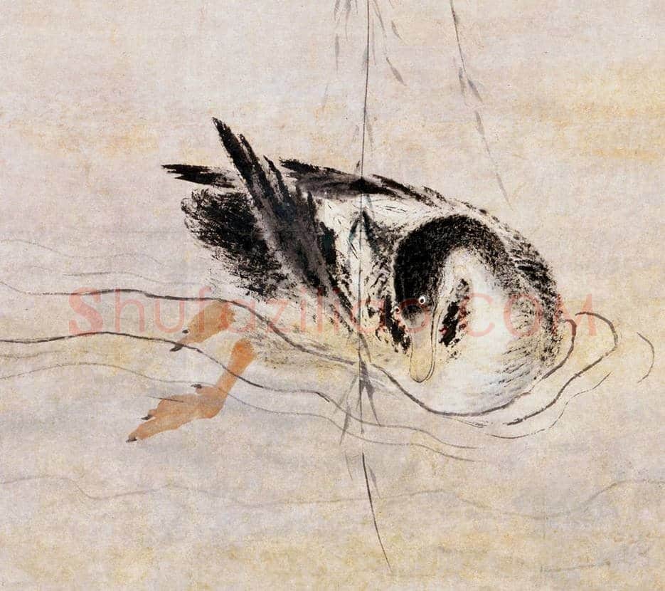 华岩《桃潭浴鸭图》欣赏 | 传世国画作品