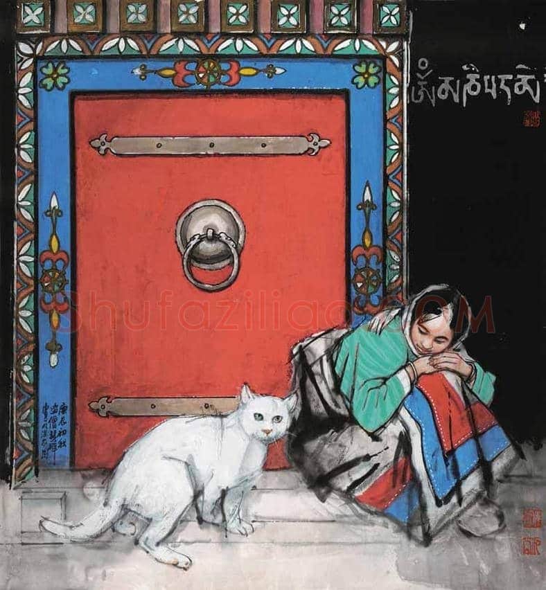 画僧史国良西藏风情人物画！ | 书画常识