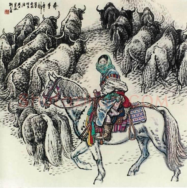 刘文西作品欣赏丨一文看懂刘文西 | 书画文摘