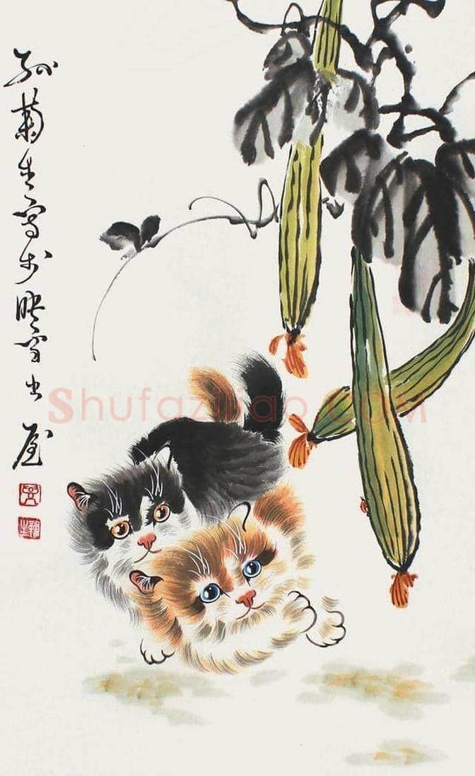 物理老师业余画猫，人称猫王！ | 书画文摘