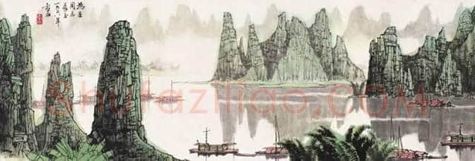 白雪石绘画作品《桂林山水》欣赏(100幅) | 书画文摘