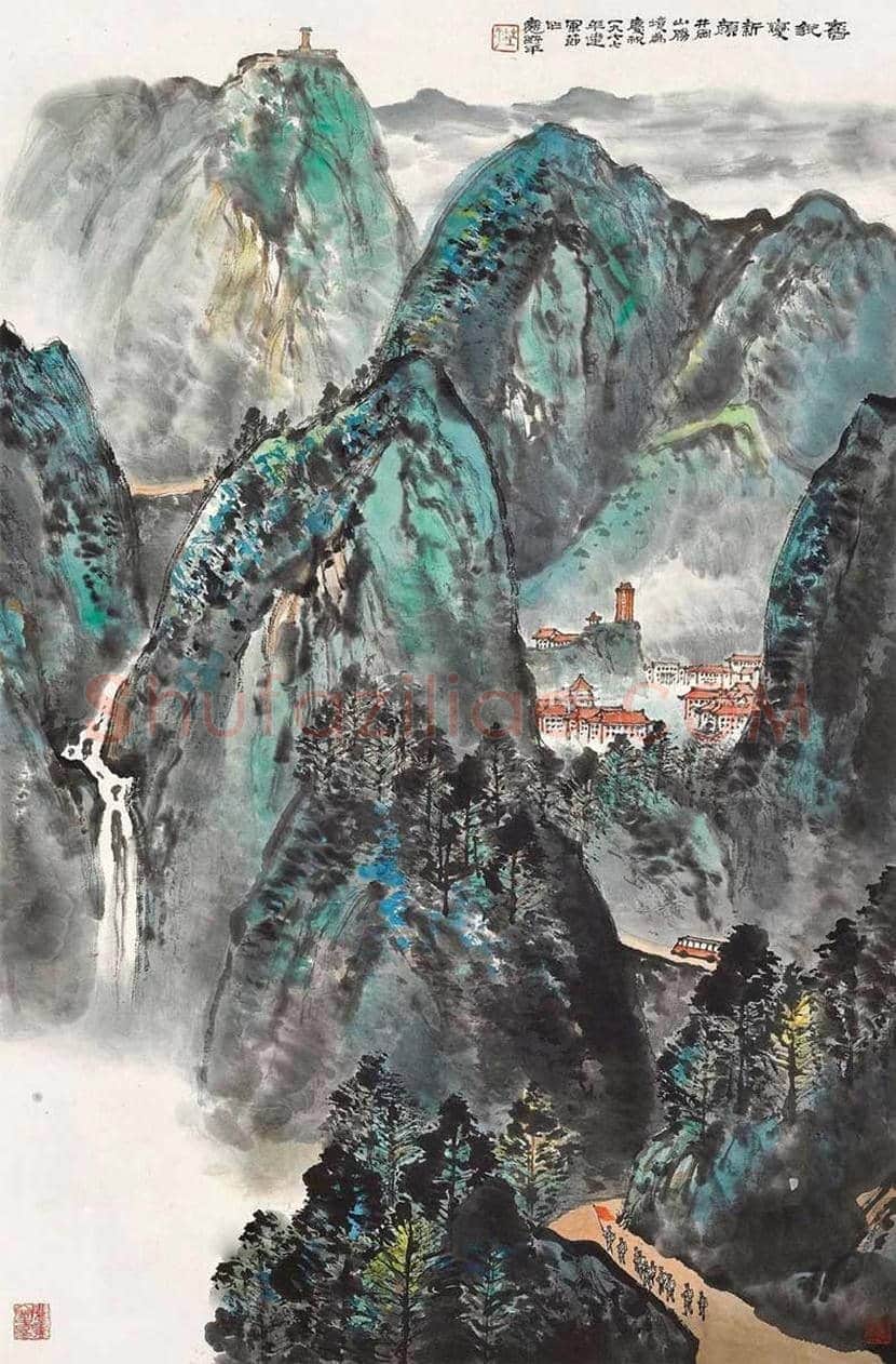 应野平山水画作品欣赏 | 书画文摘