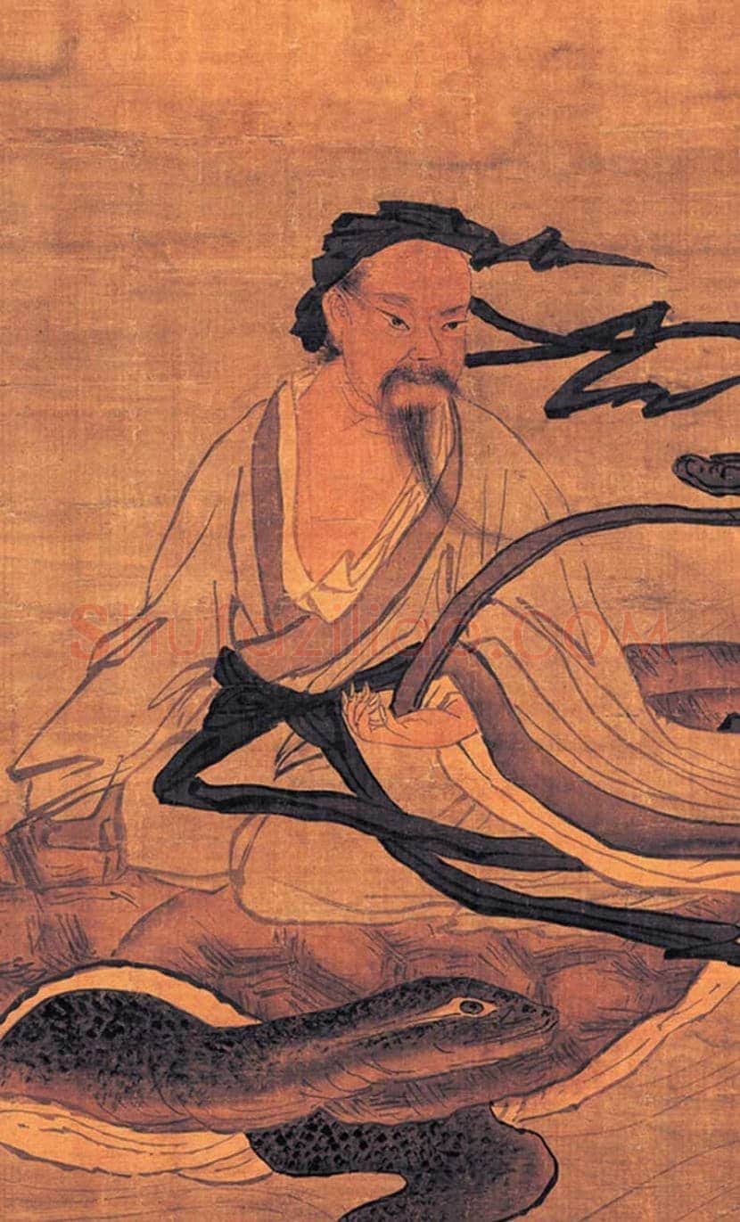 吴伟《北海真人图》欣赏 | 书画资料