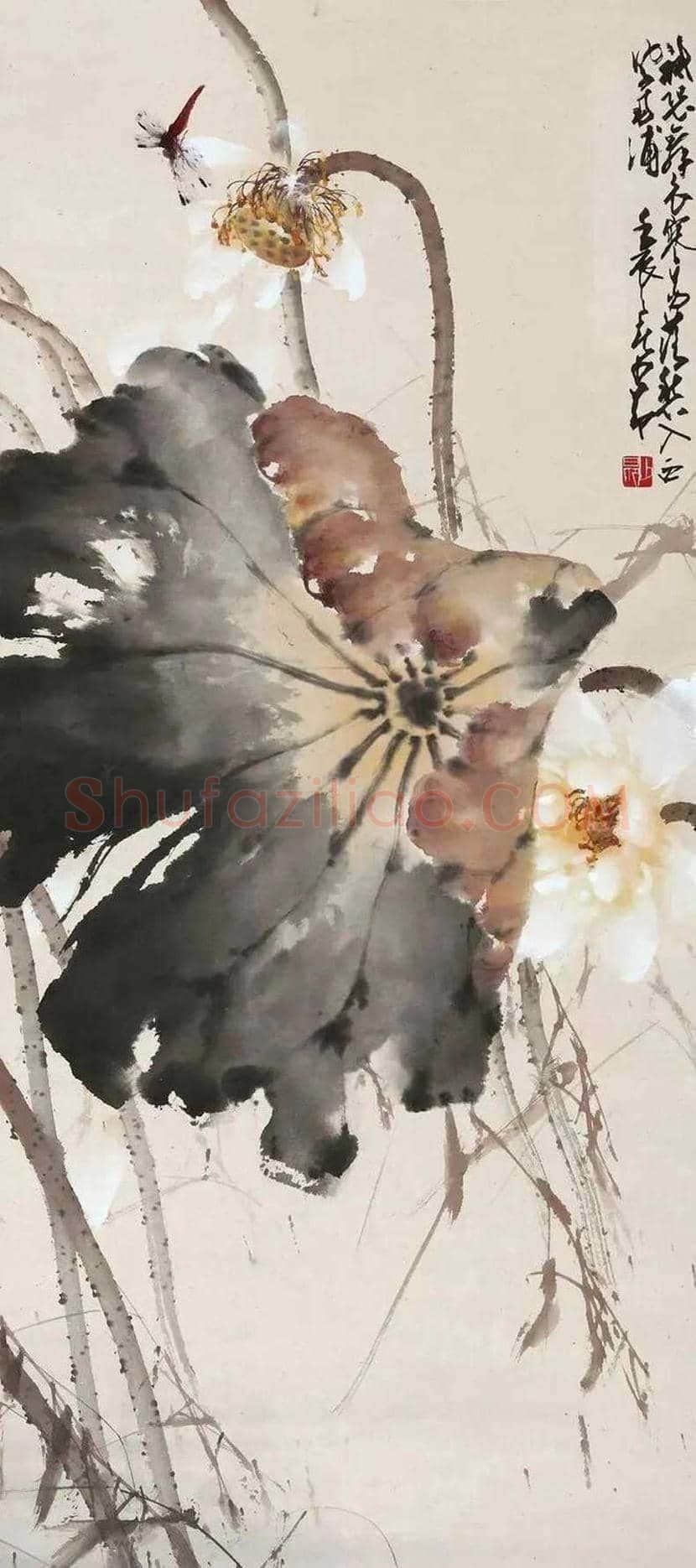 赵少昂的夏日荷塘，美！ | 书画资料