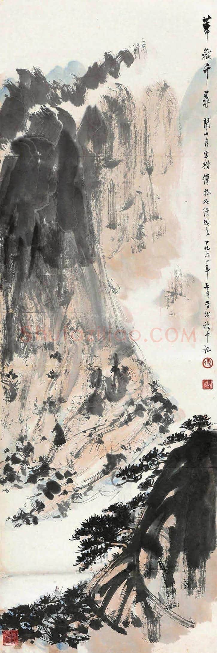 傅抱石关山月合作作品欣赏及拍卖 | 书画资料