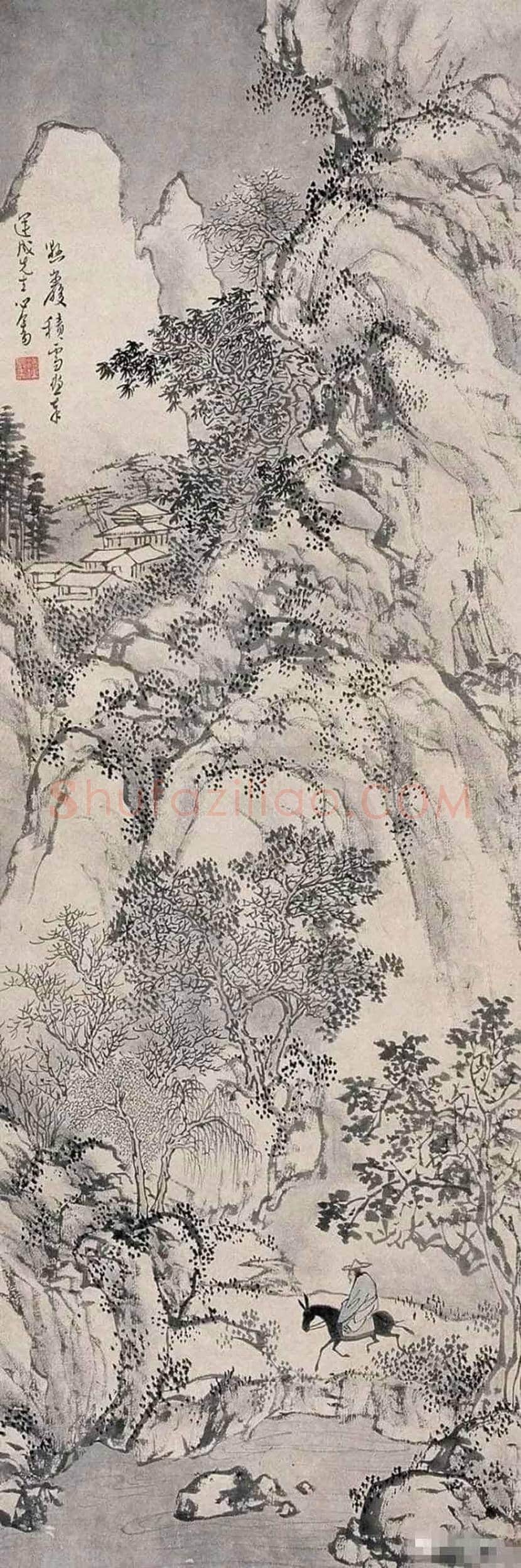 溥儒雪景山水作品欣赏 | 书画讲解