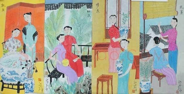 胡永凯作品欣赏-美人依旧 | 书画文摘