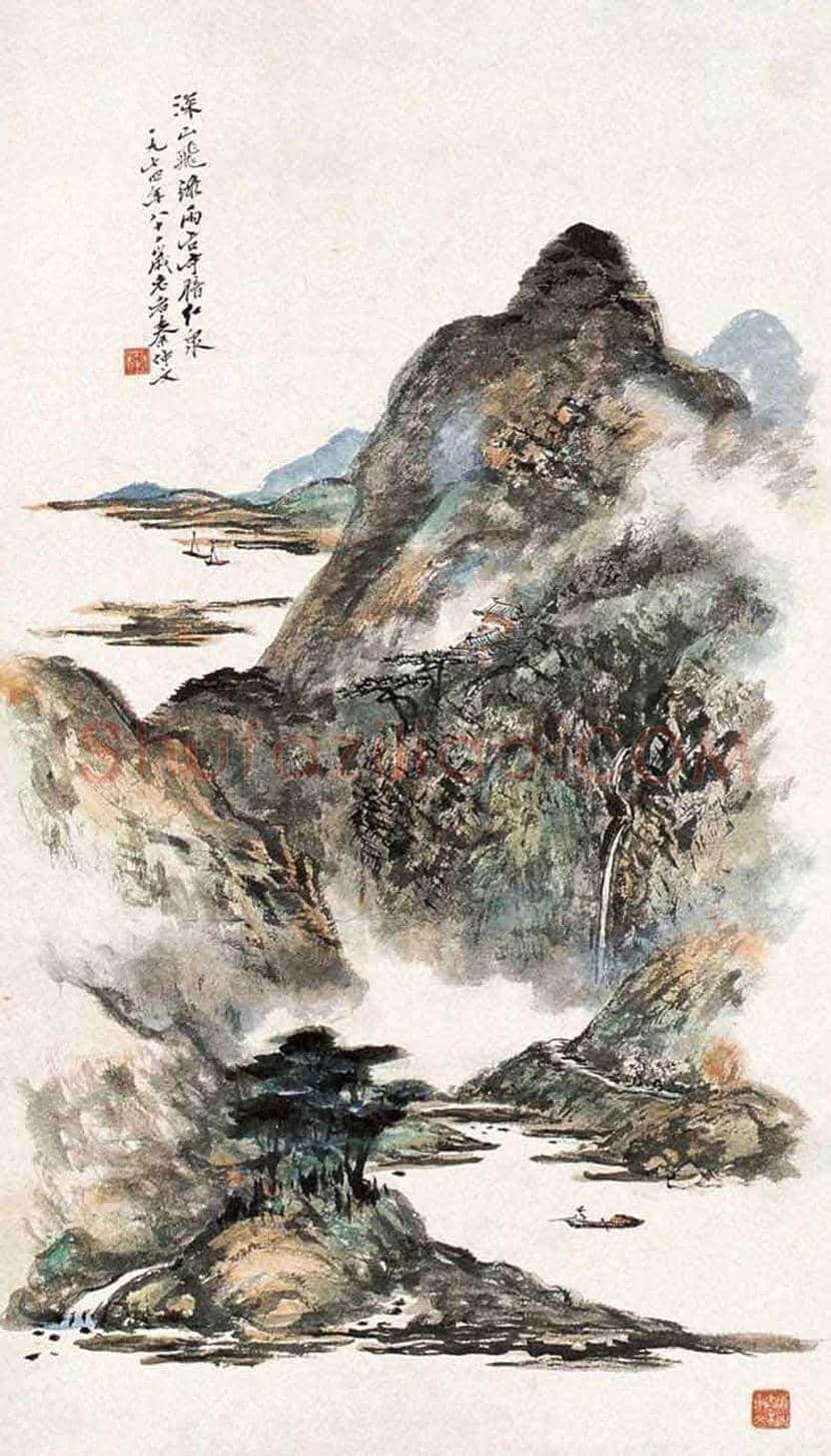 秦仲文山水画欣赏 | 书画百科