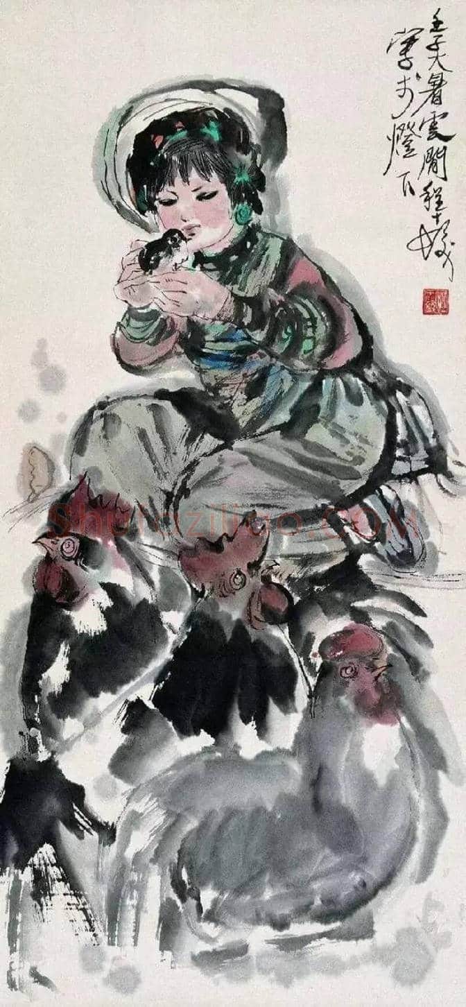 程十发最美人物画欣赏 | 书画知识
