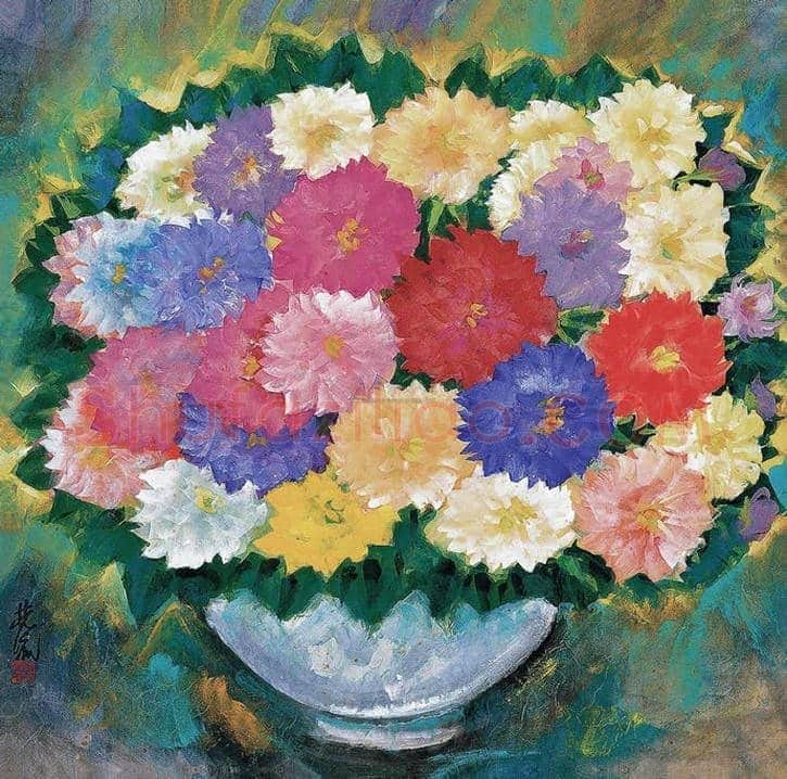 林风眠作品《大丽花》简析 | 书画知识