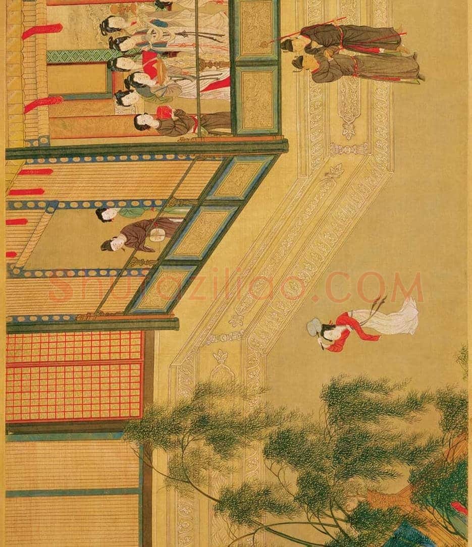 仇英《汉宫春晓》 ,重彩仕女第一长卷 | 著名国画鉴赏