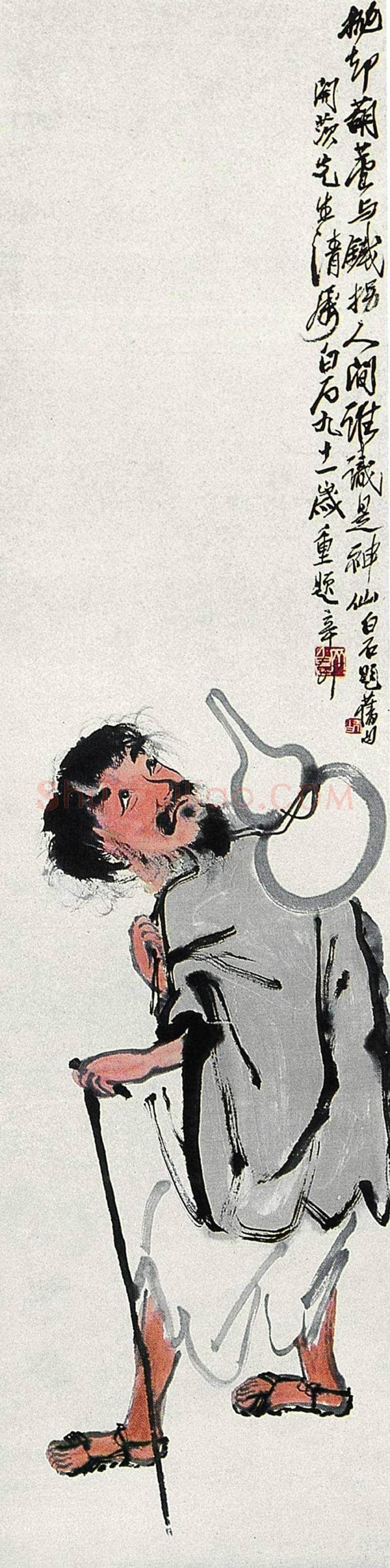 齐白石笔下的铁拐李欣赏 | 书画文摘