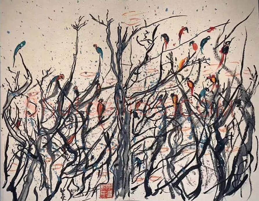 吴冠中精品《春景册页》,至尊罕见! | 国画作品