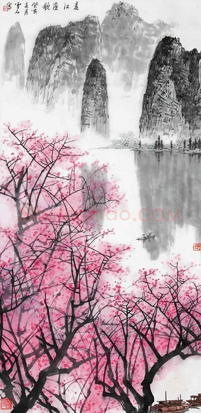 白雪石绘画作品《桂林山水》欣赏(100幅) | 书画文摘