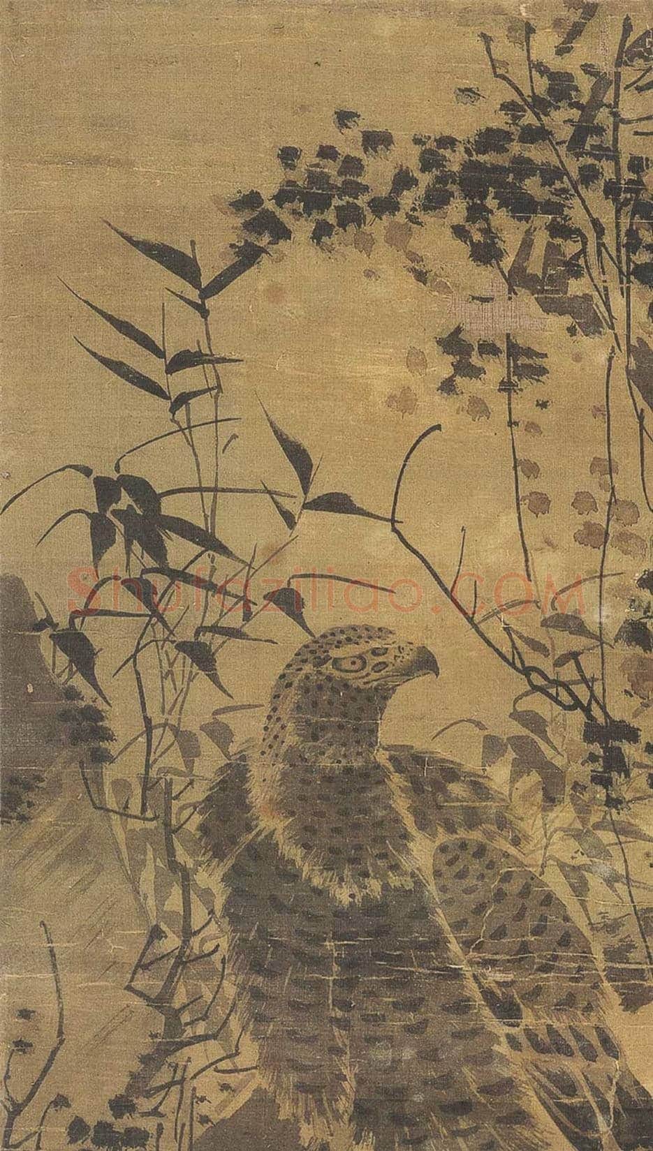 粤画之祖林良《双鹰图》欣赏 | 书画文摘