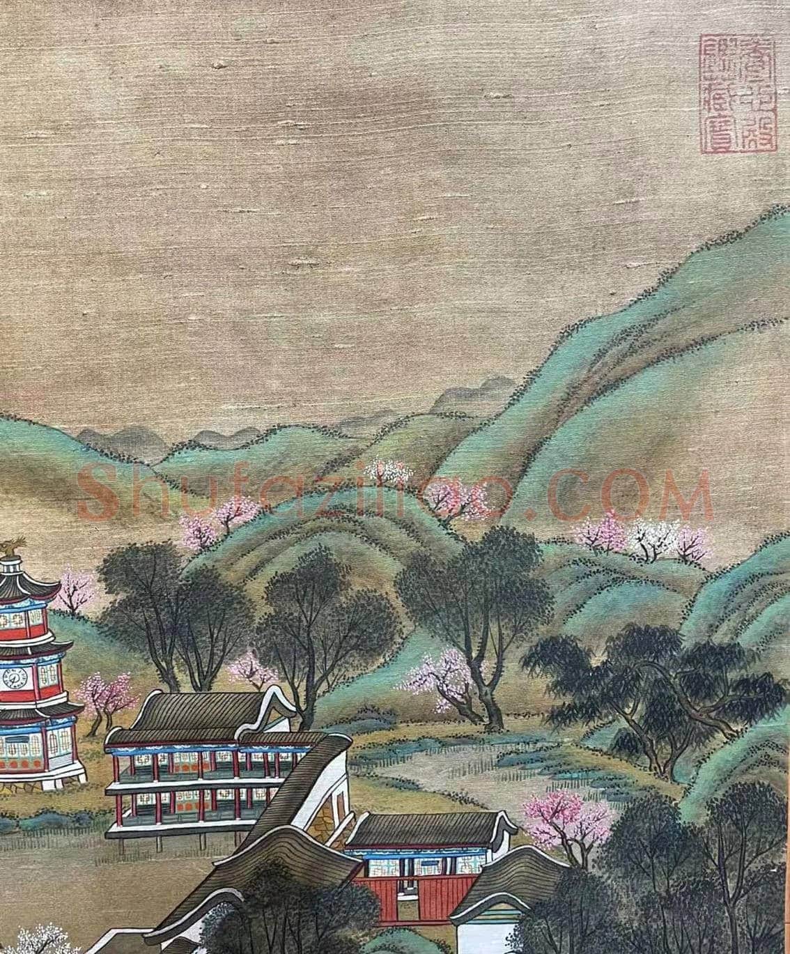 清宫遗珍——唐岱沈源《圆明园三景图》 | 国画欣赏