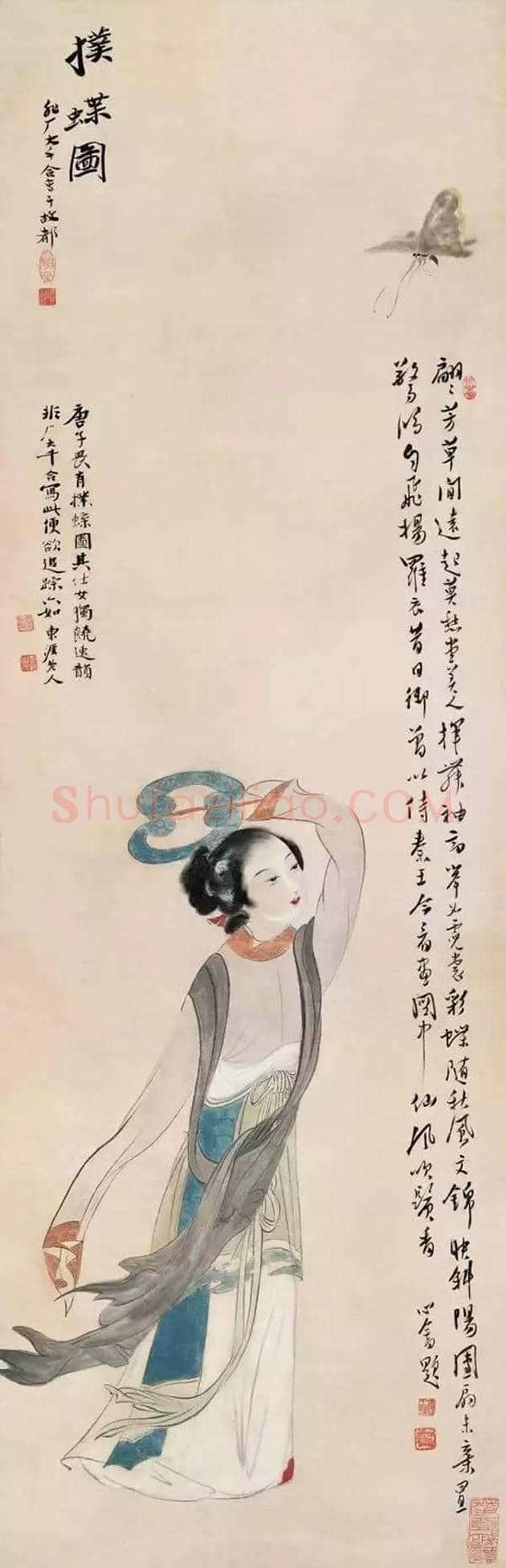 张大千笔下的高颜值美女 | 书画资料