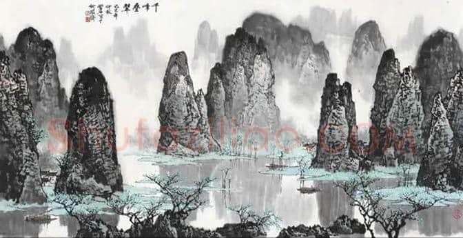 白雪石绘画作品《桂林山水》欣赏(100幅) | 书画文摘