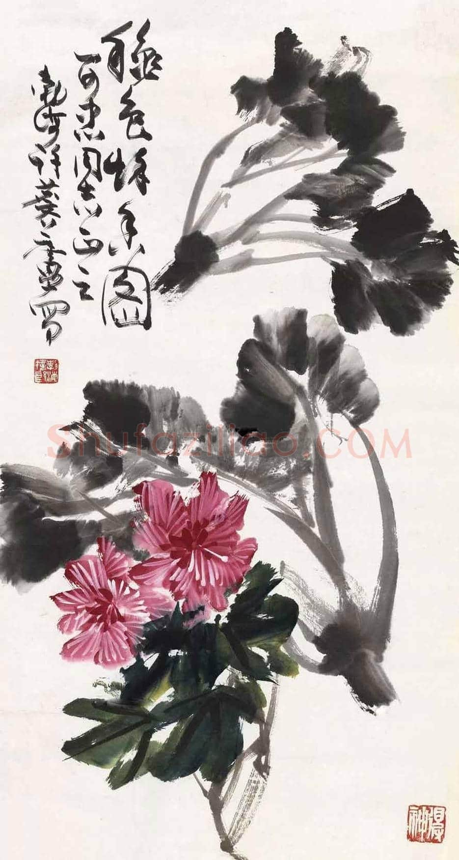 许麟庐写意花鸟作品欣赏 | 书画讲解