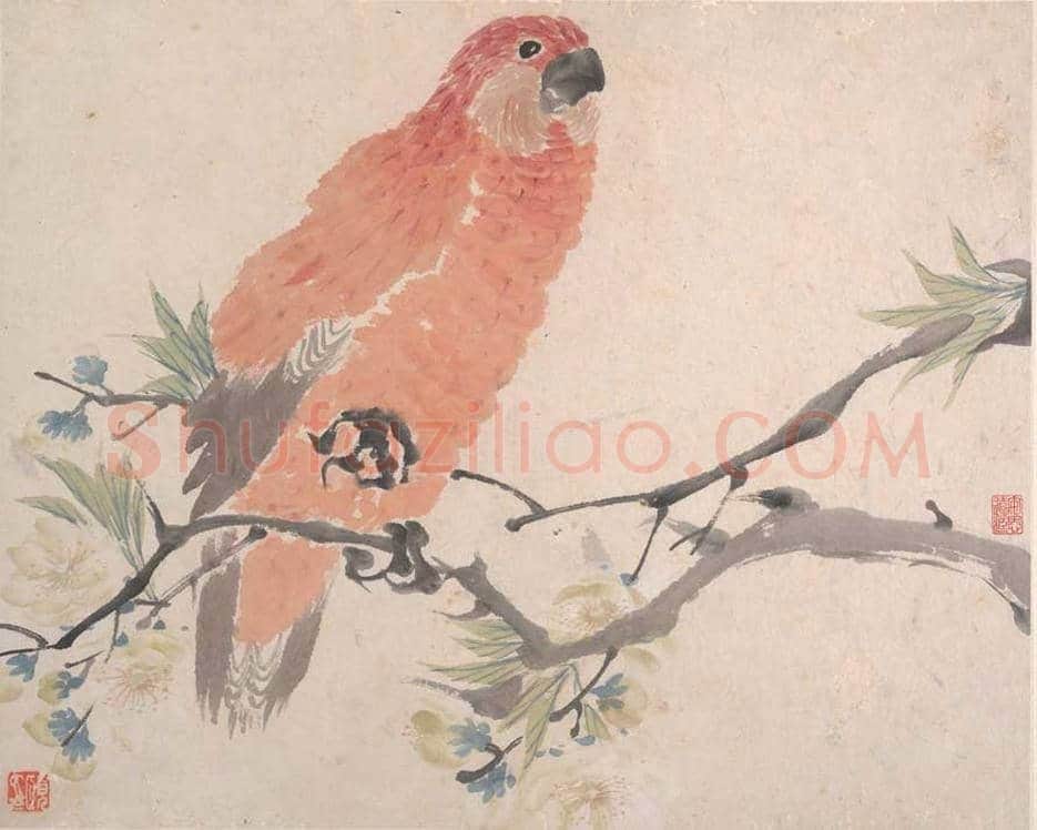 任颐花鸟蔬果册页图赏 | 著名国画鉴赏