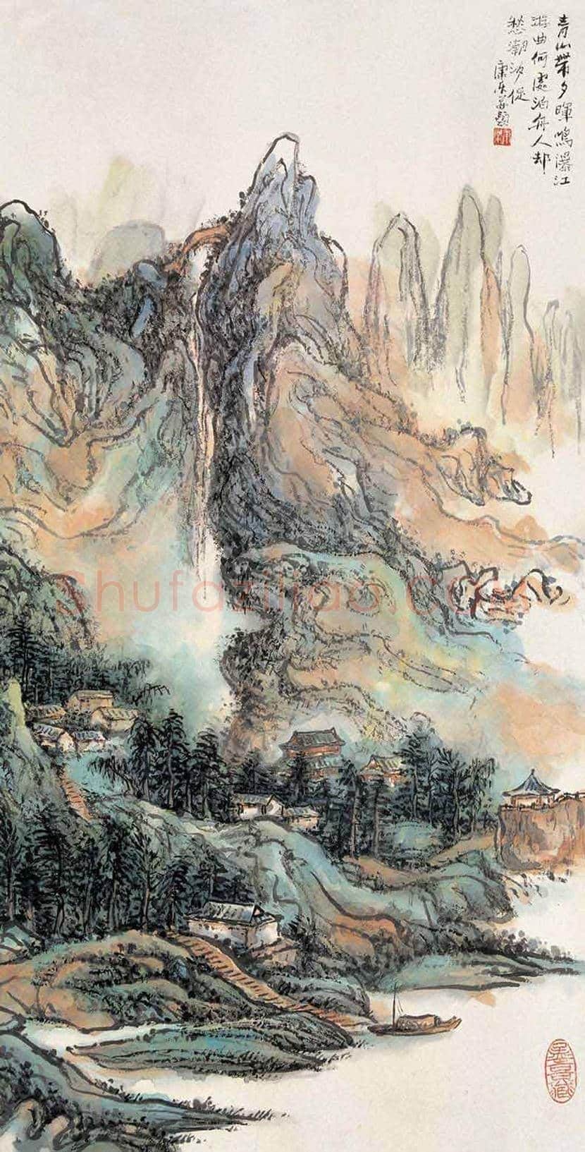 王康乐山水画作品欣赏 | 书画常识