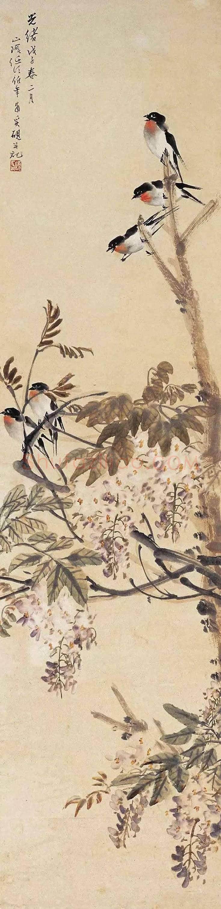 任伯年花鸟画欣赏 | 书画文摘