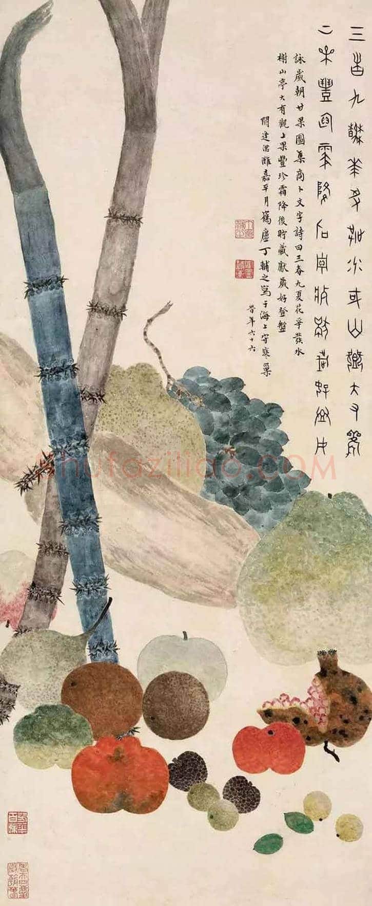 史上最全《岁朝清供图》:潘天寿、张大千、梅兰芳等 | 书画学堂