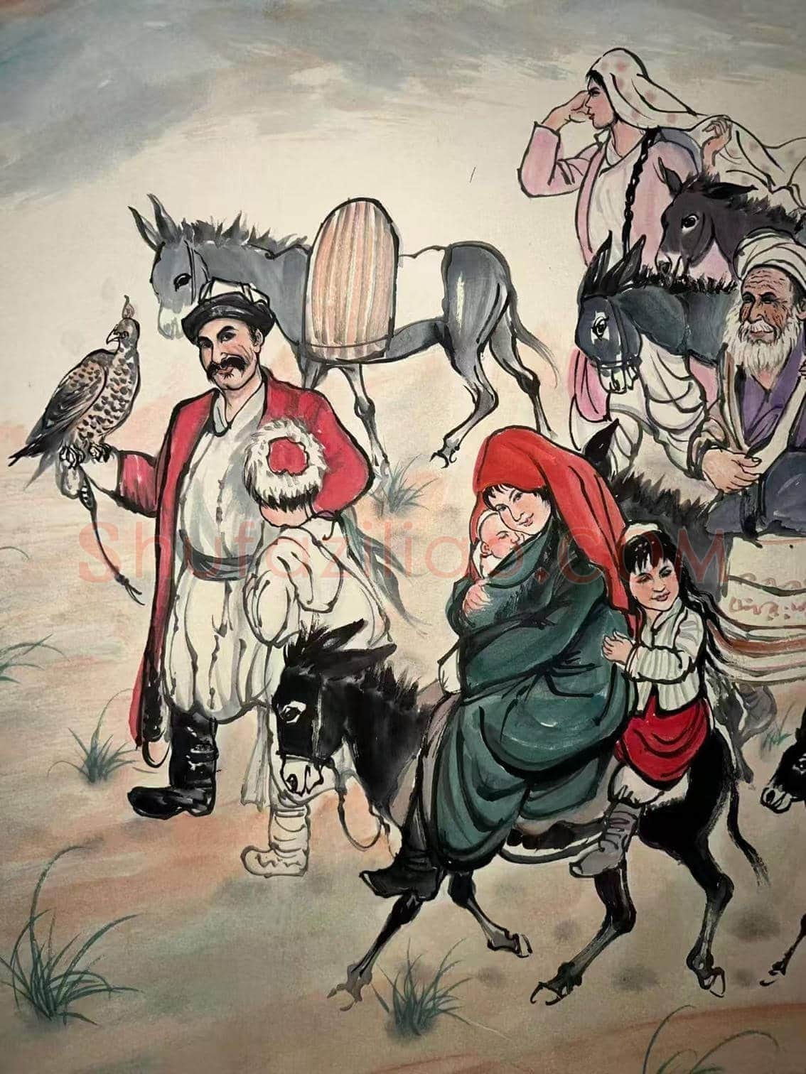 珍罕佳作——黄胄《巴扎归来》 | 国画赏析