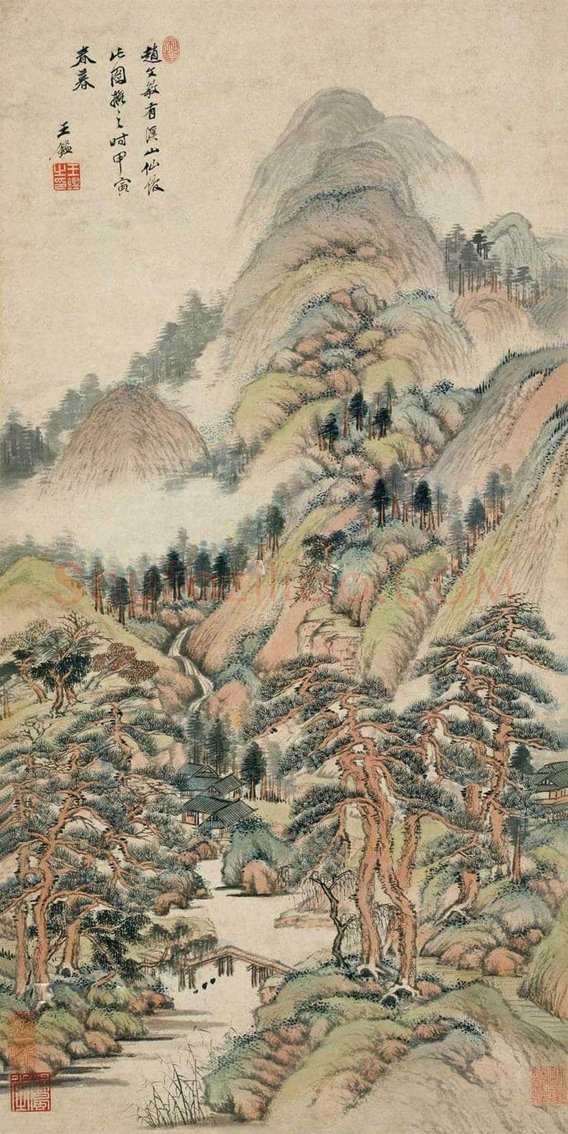 王鉴山水画价格,多少钱一平尺? | 书画讲解