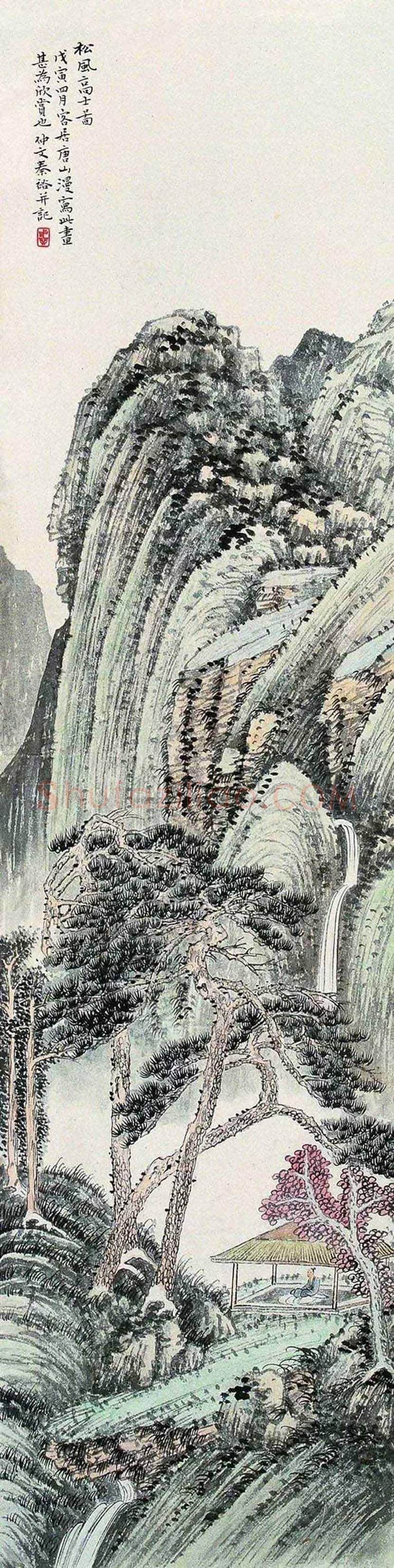 秦仲文山水画欣赏 | 书画百科