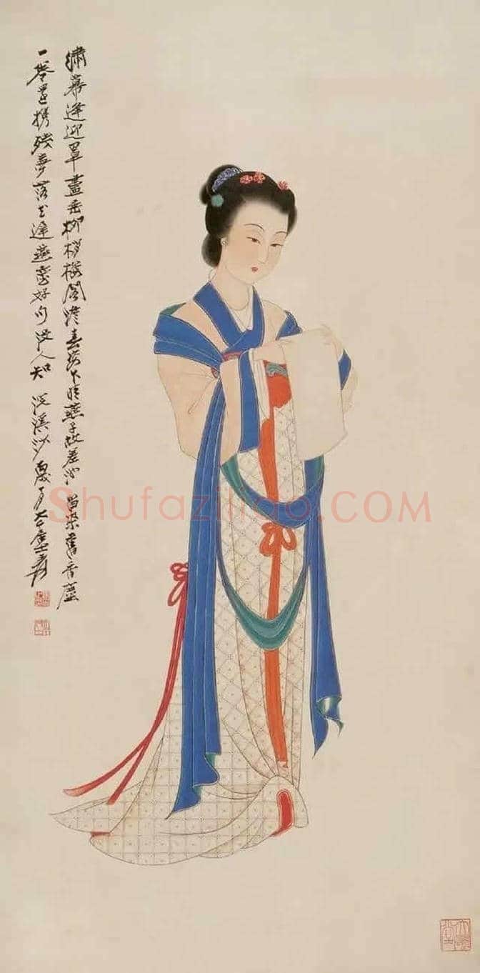 画坛巨匠张大千:创作数百幅《仕女图》 | 书画常识