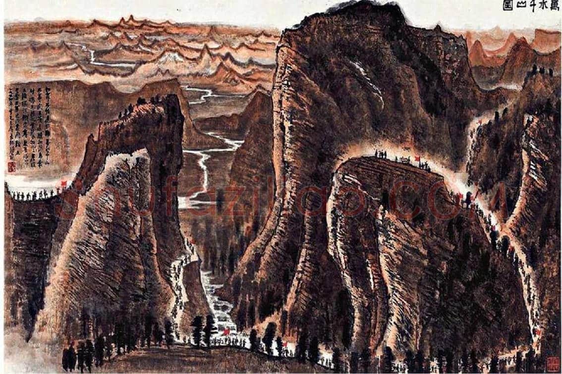 永恒的经典—李可染史诗级巨制《长征》 | 国画作品