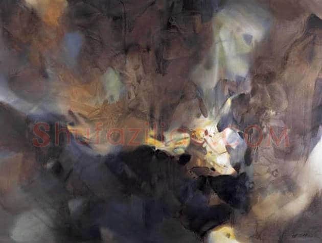 朱德群(1951-2004期间)作品欣赏 | 书画百科