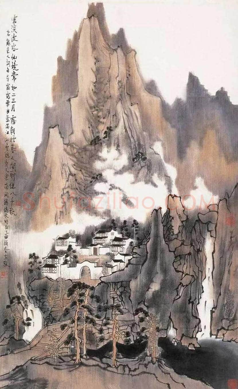 方骏山水画作品欣赏 | 书画常识