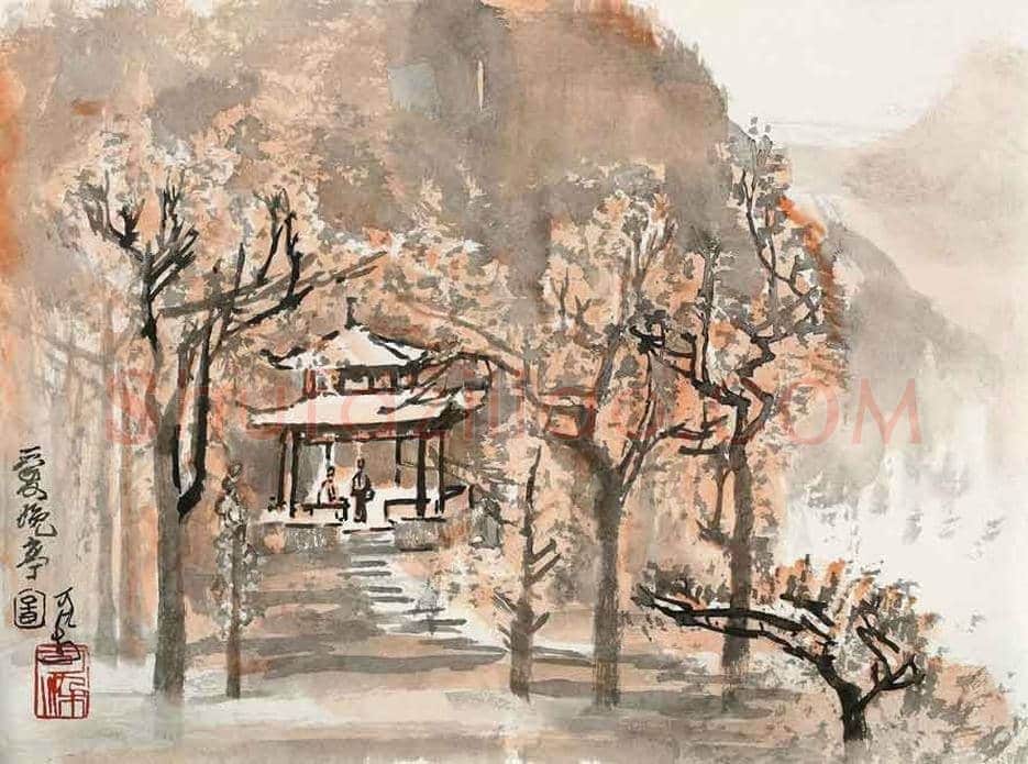 名家笔下的《爱晚亭》欣赏 | 书画科普